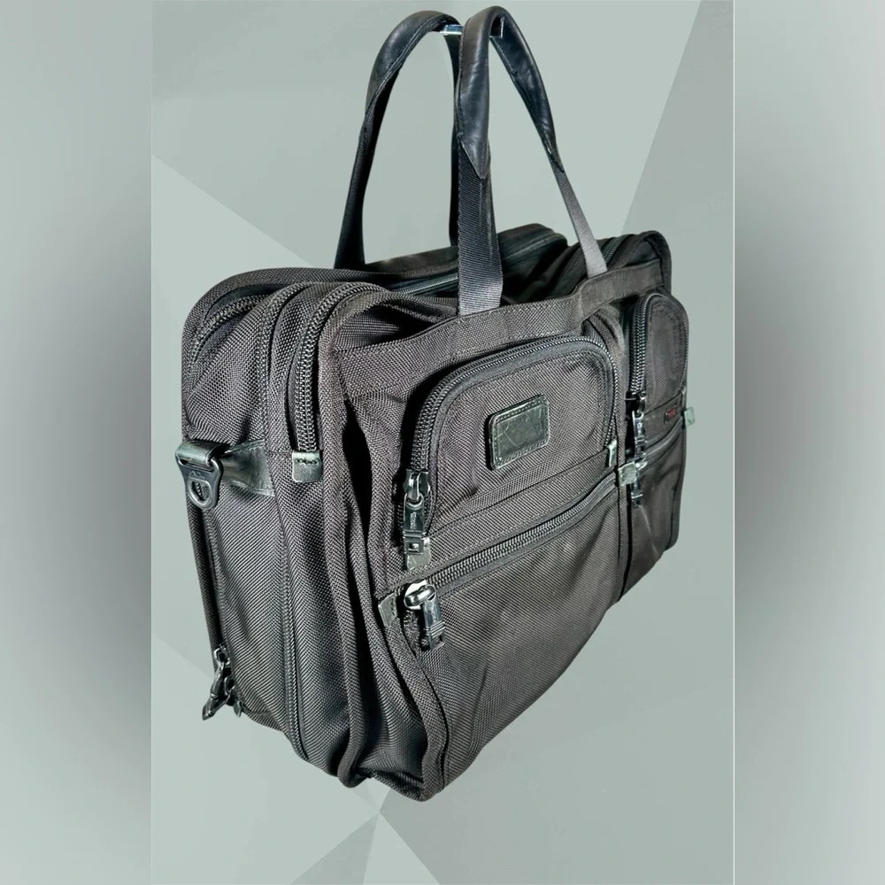 Tumi Alpha Expandable Organizer Laptop Briefcase Model 26160DH